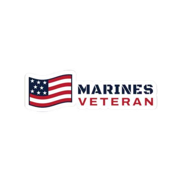 Marines Veteran Flag Sticker
