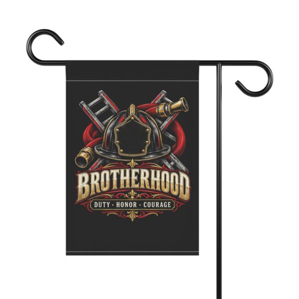 Firefighter Brotherhood Garden Flag