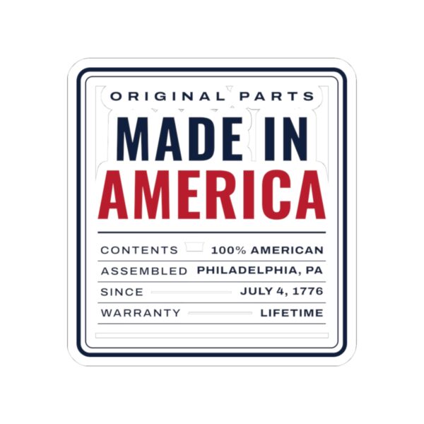 Made in America Sticker