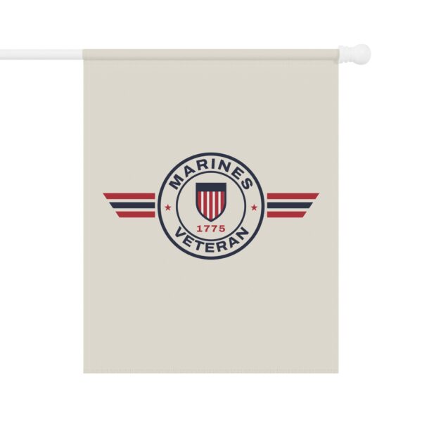 Marines Veteran Patch Garden Flag