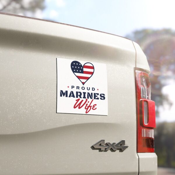 Proud Marines Wife Car Magnet