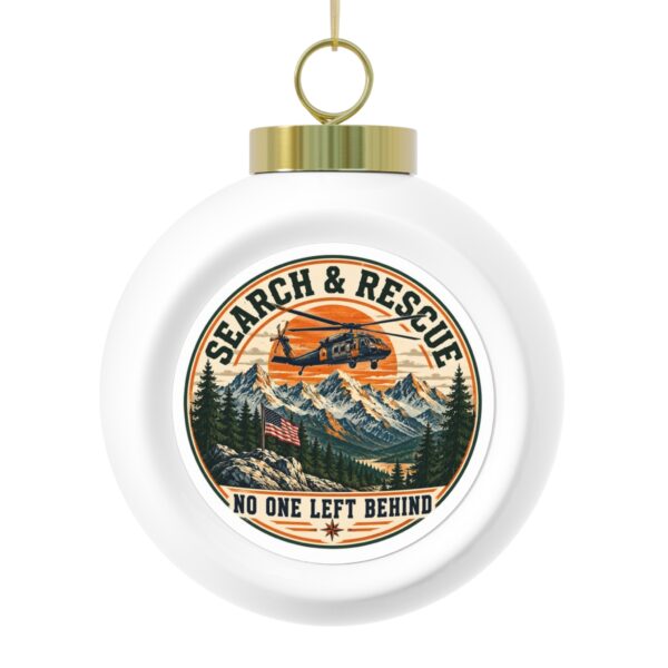 Search and Rescue Globe Christmas Ornament