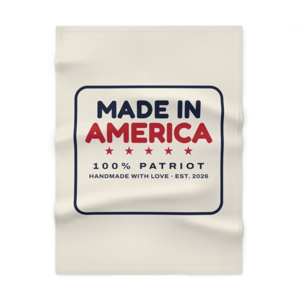 Made in America Baby Baby Fleece Blanket, White
