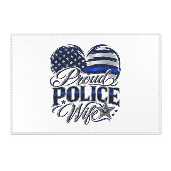 Proud Police Wife Area Rug