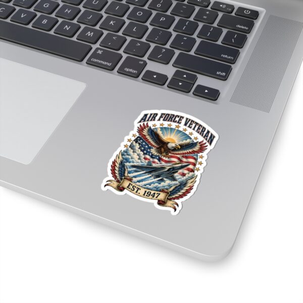 Air Force Veteran Eagle & Jet Sticker