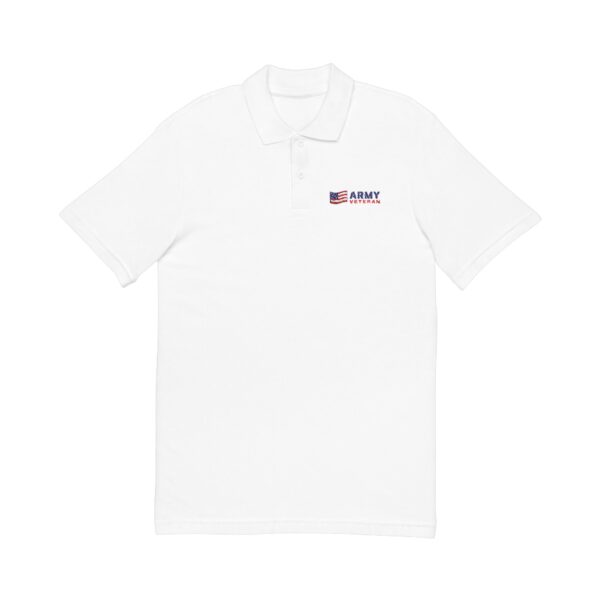 Army Veteran Flag Embroidered Polo