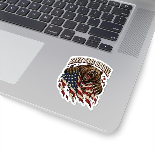 Live Free or Die Grizzly Sticker