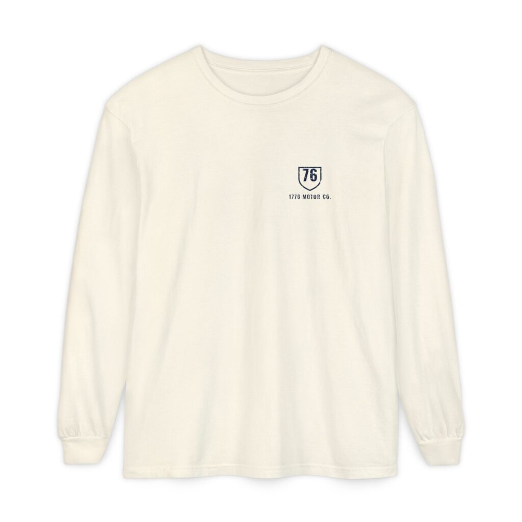 1776 Motor Co. Garage & Speed Shop Long Sleeve Tee, Back Print