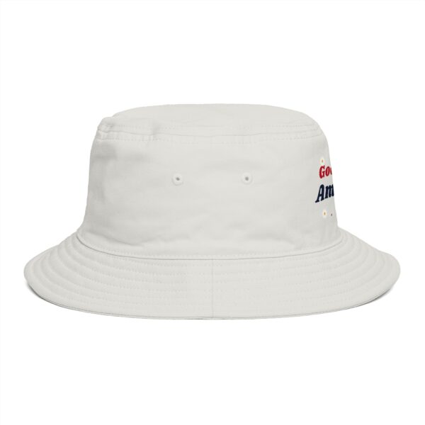 God Bless America Groovy Daisy Bucket Hat, Ecru