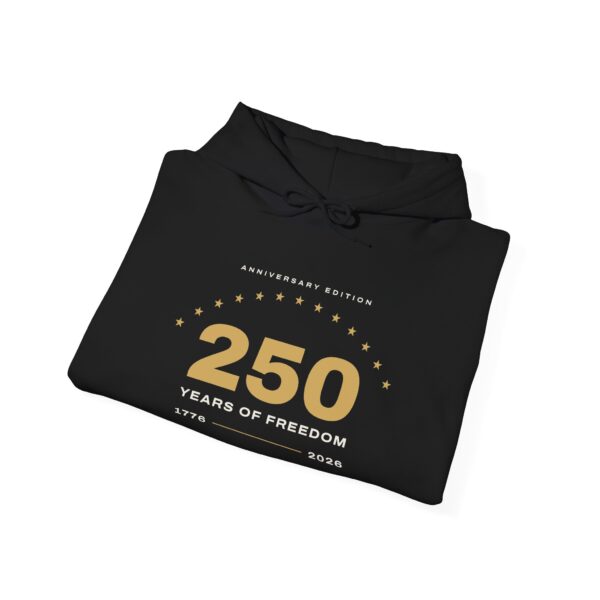 250 Years 1776-2026 Anniversary Edition Hoodie, Black