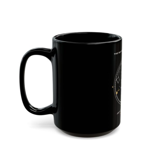 The Sky Over Philadelphia July 4 1776 Star Map Black Mug