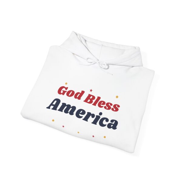 God Bless America Groovy Daisy Hoodie, White