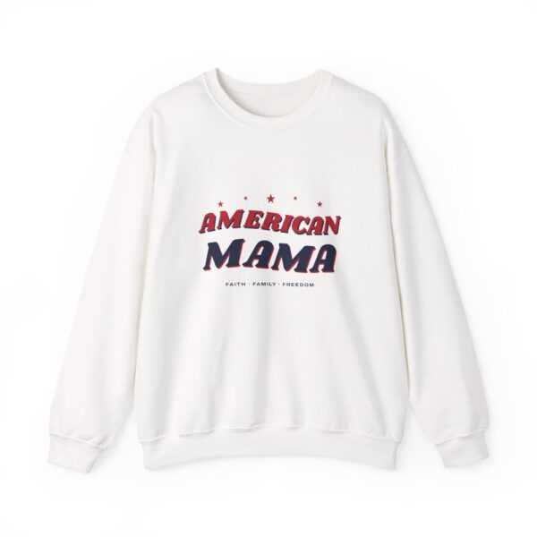 American Mama Crewneck Sweatshirt, White