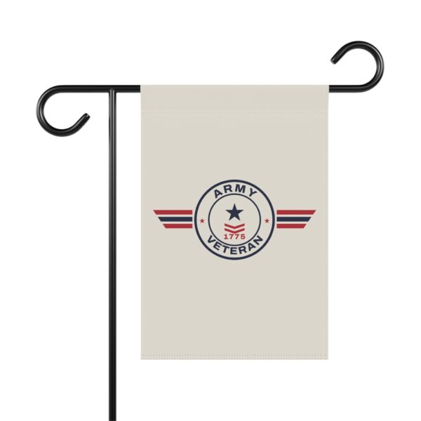Army Veteran Patch Garden Flag