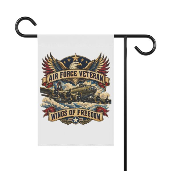 Air Force Veteran Wings of Freedom Garden Flag