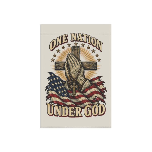One Nation Under God Praying Hands Garden Flag