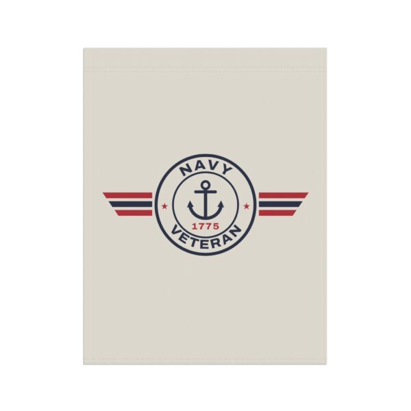 Navy Veteran Patch Garden Flag