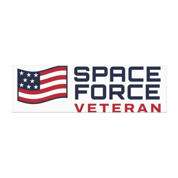 Space Force Veteran Flag Car Magnet