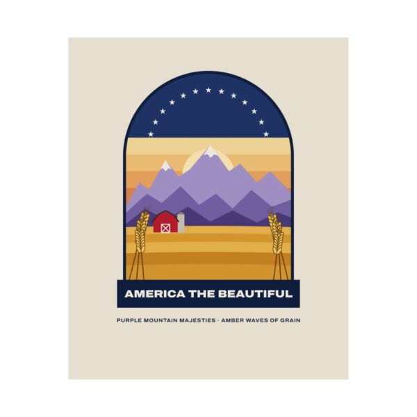 America the Beautiful Print Poster