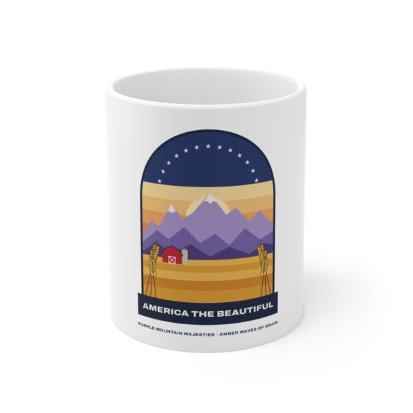 America the Beautiful Vintage Poster Mug