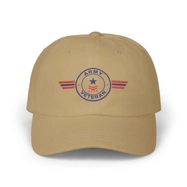 Army Veteran Patch Dad Hat, Khaki