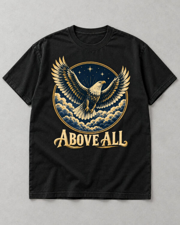 Above All Eagle Tee, Black