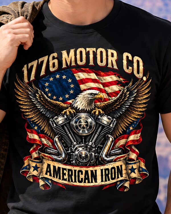 1776 Motor Co. American Iron Tee