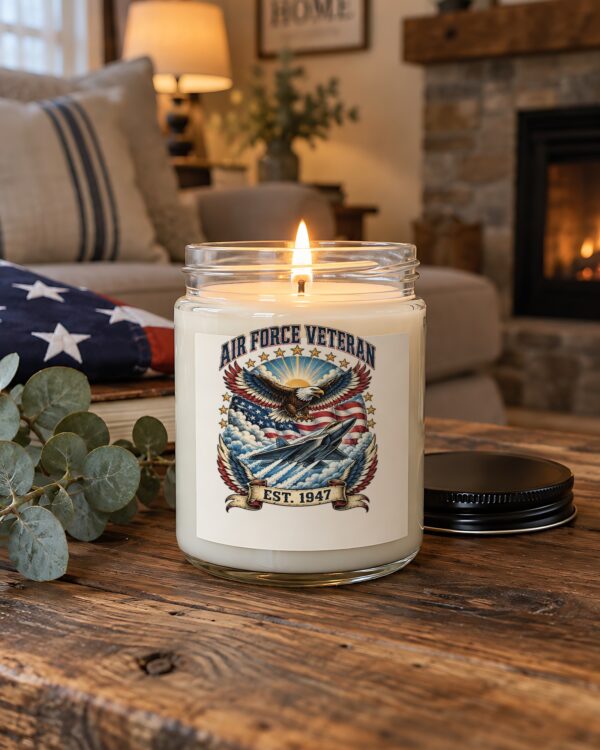 Air Force Veteran Eagle & Jet Soy Candle
