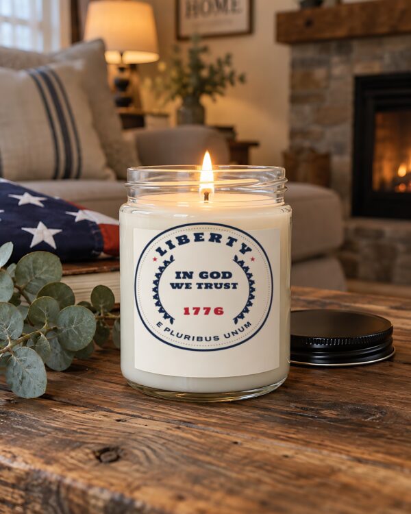 In God We Trust 1776 Coin Soy Candle