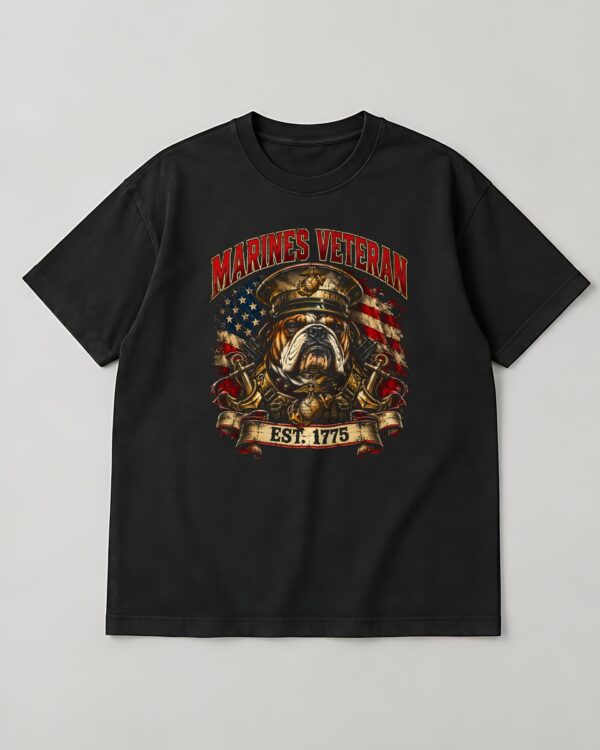 Marines Veteran Bulldog Tee