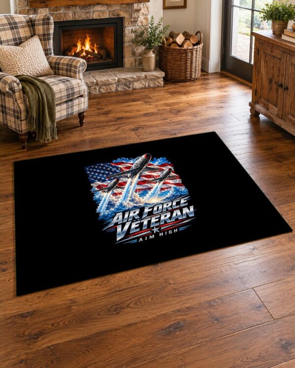 Air Force Veteran Aim High Area Rug