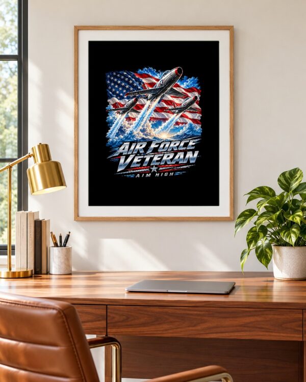 Air Force Veteran Aim High Poster