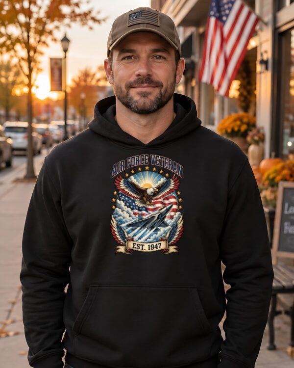 Air Force Veteran Eagle & Jet Hoodie