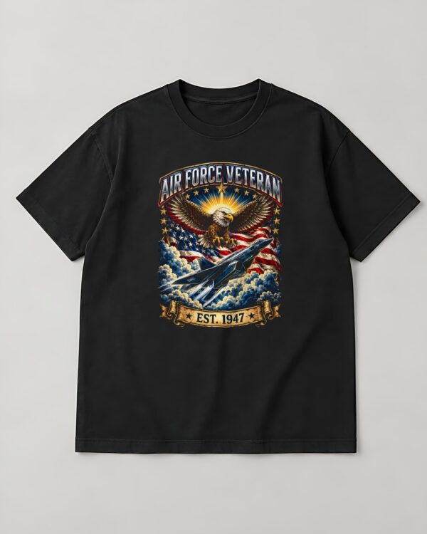 Air Force Veteran Eagle & Jet Tee