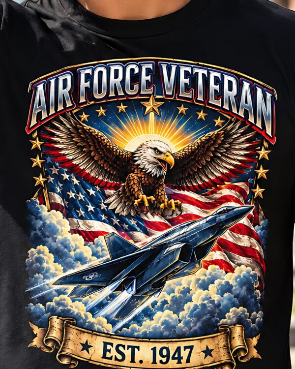 Air Force Veteran Eagle & Jet Tee