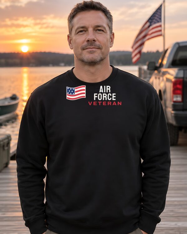 Air Force Veteran Flag Crewneck Sweatshirt