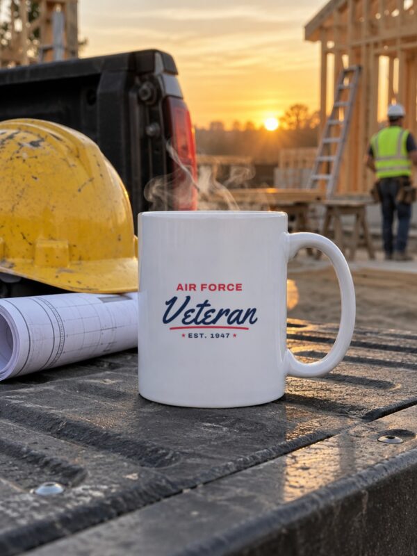 Air Force Veteran Script Mug