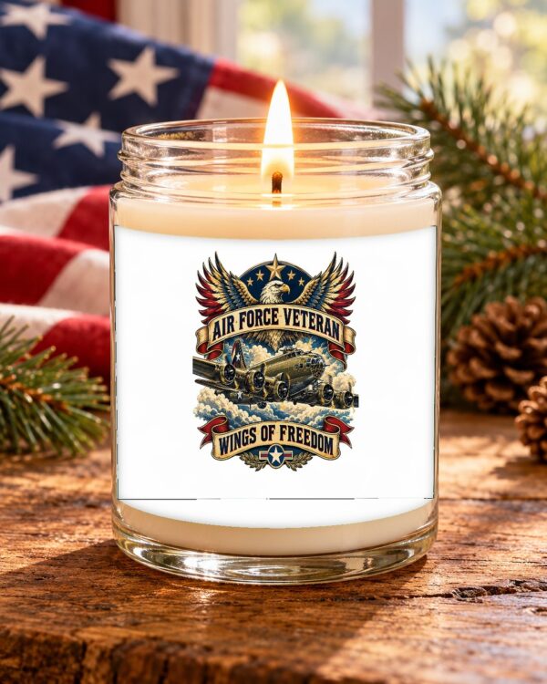 Air Force Veteran Wings of Freedom Soy Candle