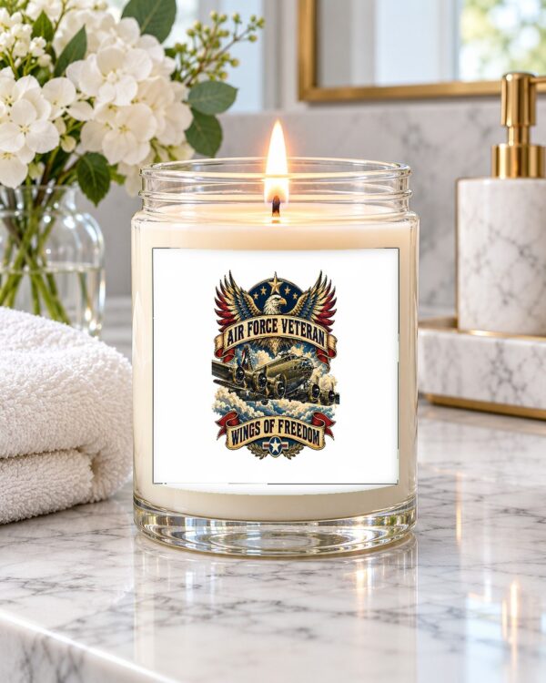 Air Force Veteran Wings of Freedom Soy Candle