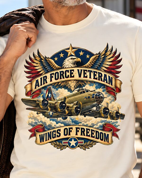 Air Force Veteran Wings of Freedom Tee