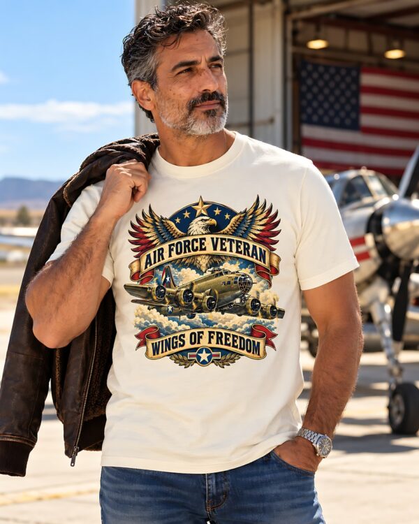 Air Force Veteran Wings of Freedom Tee