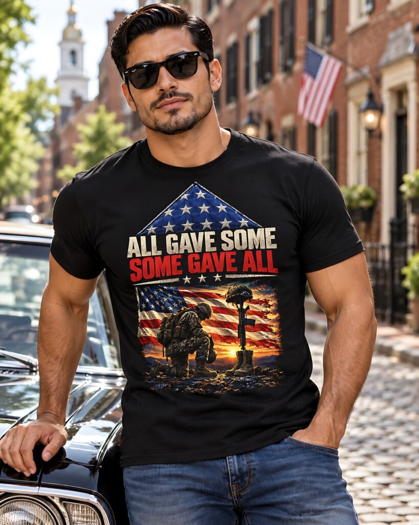 All Gave Some, Some Gave All Tee - model front