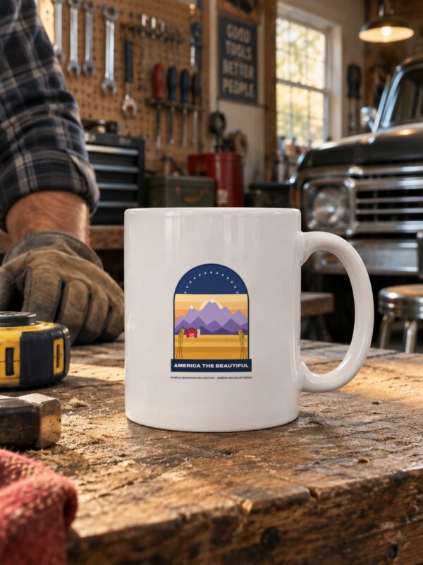 America the Beautiful Vintage Poster Mug