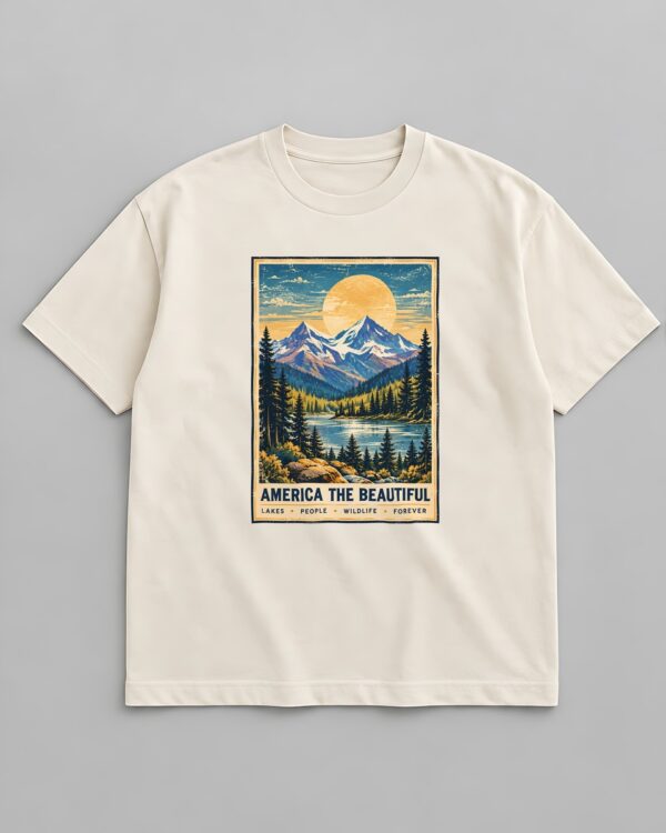America the Beautiful Vintage Poster Tee