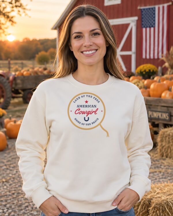 American Cowgirl Western Crewneck Sweatshirt