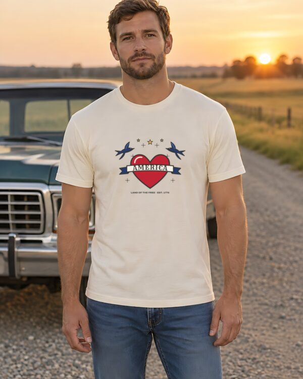 American Traditional Tattoo Heart Tee