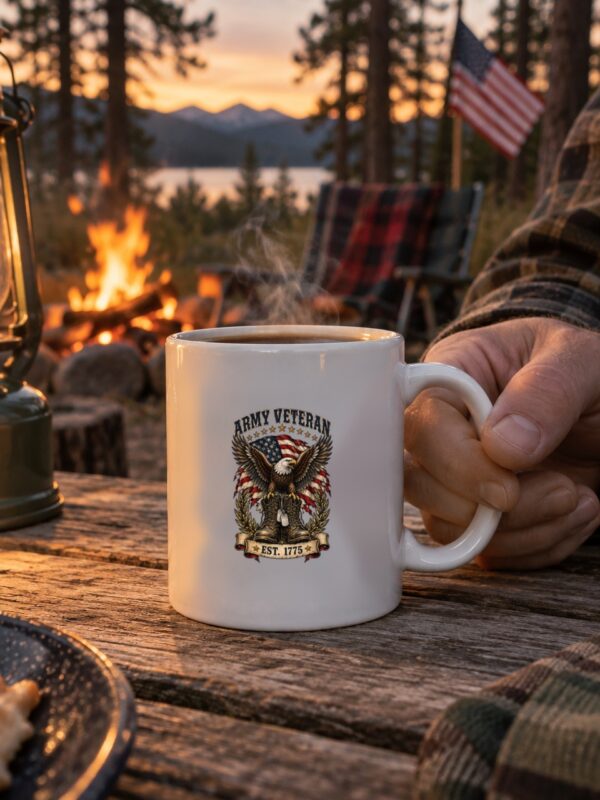 Army Veteran Eagle & Boots Mug