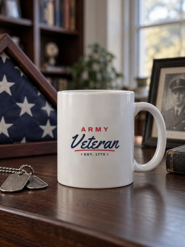 Army Veteran Script Mug