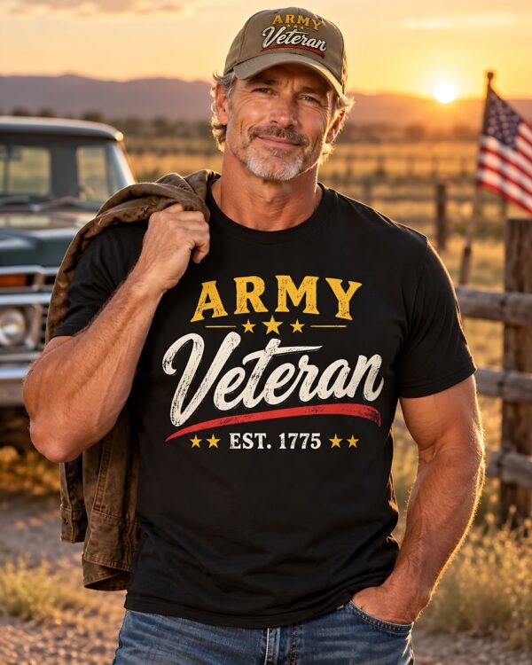 Army Veteran Script Tee