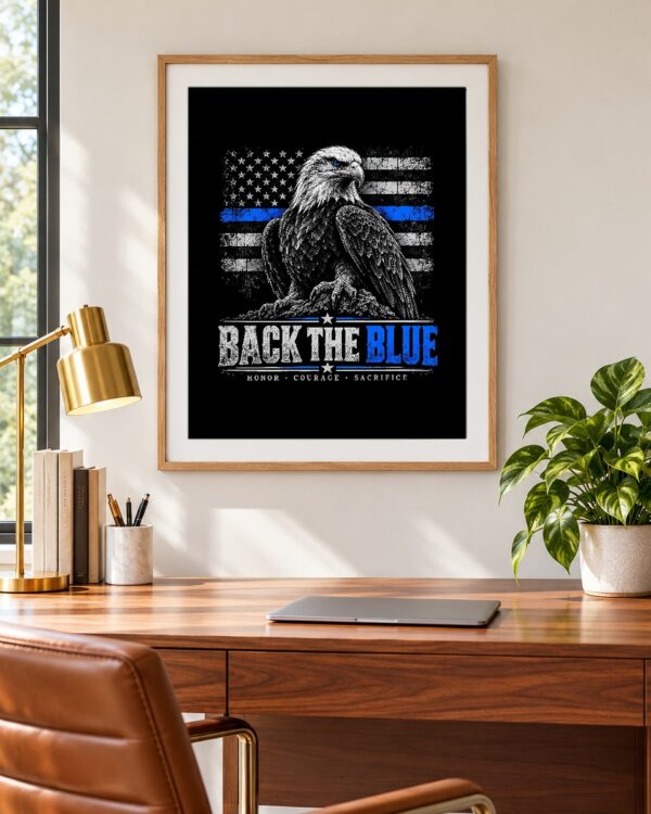 Back the Blue Poster